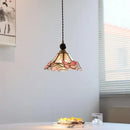 GobekUsa Butterfly Pink LED Pendant Lamp Walnut Wood Glass Nordic Modern Home Decor