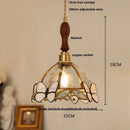 GobekUsa Butterfly Pink LED Pendant Lamp Walnut Wood Glass Nordic Modern Home Decor
