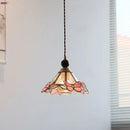 GobekUsa Butterfly Pink LED Pendant Lamp Walnut Wood Glass Nordic Modern Home Decor