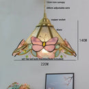 GobekUsa Butterfly Pink LED Pendant Lamp Walnut Wood Glass Nordic Modern Home Decor