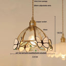 GobekUsa Butterfly Pink LED Pendant Lamp Walnut Wood Glass Nordic Modern Home Decor