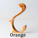 Modern candy color aluminum finish wall hooks – kitchen organizer by Decorbites