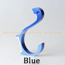 Modern candy color aluminum finish wall hooks – kitchen organizer by Decorbites