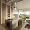 GobekUsa Candy Glass Ceiling Hanging Chandelier for Loft Living Room