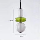GobekUsa Candy Glass Ceiling Hanging Chandelier for Loft Living Room