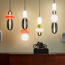 GobekUsa Candy Glass Ceiling Hanging Chandelier for Loft Living Room