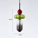 GobekUsa Candy Glass Ceiling Hanging Chandelier for Loft Living Room