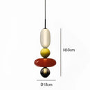 GobekUsa Candy Glass Ceiling Hanging Chandelier for Loft Living Room