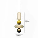 GobekUsa Candy Glass Ceiling Hanging Chandelier for Loft Living Room