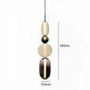 GobekUsa Candy Glass Ceiling Hanging Chandelier for Loft Living Room