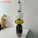 GobekUsa Candy Glass Ceiling Hanging Chandelier for Loft Living Room