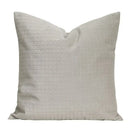 GobekUsa Cappuccino Tone Geometry Embroidery Luxury Pillowcase 45x45cm Cream Khaki Gray