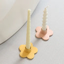 Modern cartoon flower matte candle holder bedroom desktop storage by Decorbites