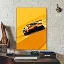 GobekUsa Modern Cartoon Racing Car Canvas Wall Art