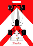 GobekUsa Modern Cartoon Racing Car Canvas Wall Art