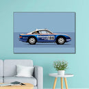 GobekUsa Modern Cartoon Racing Car Canvas Wall Art