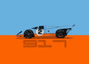 GobekUsa Modern Cartoon Racing Car Canvas Wall Art
