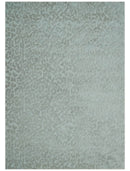 Modern Carved Texture Leopard Design Silver 10x14 Ecose Area Rug