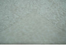 Modern Carved Texture Leopard Design Silver 10x14 Ecose Area Rug