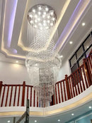 GobekUsa Crystal Chandelier: Modern Nordic LED Pendant Light for Kitchen Living Room Staircase