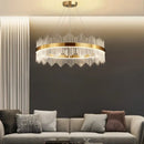 GobekUsa Crystal Pendant Chandelier Remote Control Dimmable LED Lighting