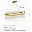 GobekUsa Crystal Pendant Chandelier Remote Control Dimmable LED Lighting