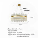 GobekUsa Crystal Pendant Chandelier Remote Control Dimmable LED Lighting