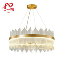 GobekUsa Crystal Pendant Chandelier Remote Control Dimmable LED Lighting
