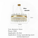GobekUsa Crystal Pendant Chandelier Remote Control Dimmable LED Lighting