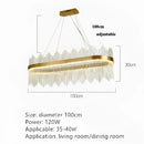 GobekUsa Crystal Pendant Chandelier Remote Control Dimmable LED Lighting