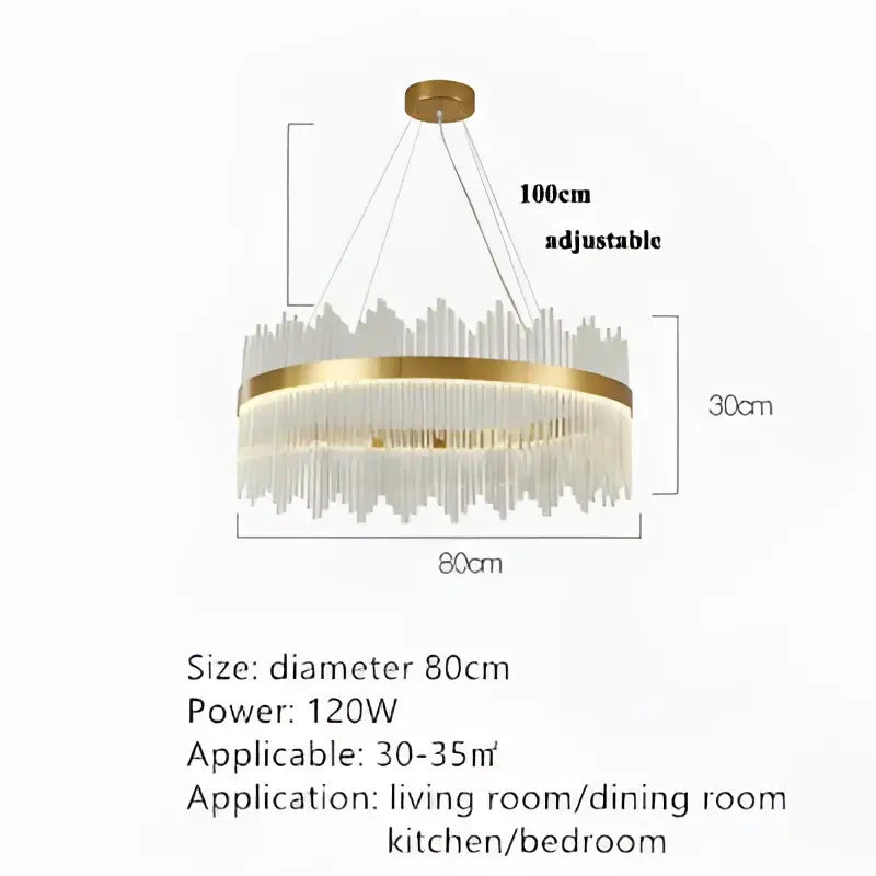 GobekUsa Crystal Pendant Chandelier Remote Control Dimmable LED Lighting, photo 12 of 16
