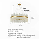 GobekUsa Crystal Pendant Chandelier Remote Control Dimmable LED Lighting