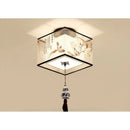 Modern Ceiling Lamp for Living Room with Soft Fabric Shade