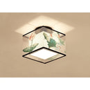 Modern Ceiling Lamp for Living Room with Soft Fabric Shade