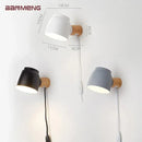 GobekUsa LED Wall Lamp with E14 Light Source and Switch for Indoor Illumination