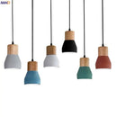 GobekUsa Cement LED Pendant Lamp Industrial Decor Bedroom Living Room Bar Cafe