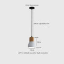 GobekUsa Cement LED Pendant Lamp Industrial Decor Bedroom Living Room Bar Cafe