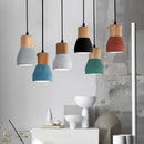 GobekUsa Cement LED Pendant Lamp Industrial Decor Bedroom Living Room Bar Cafe