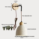 GobekUsa Cement LED Wall Lamp Sconce Modern Pull Chain Switch Stair Light