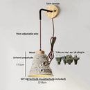 GobekUsa Cement LED Wall Lamp Sconce Modern Pull Chain Switch Stair Light