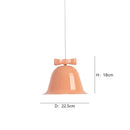 GobekUsa Bowknot Bell LED Chandelier: Modern Nordic Restaurant Cafe Indoor Lighting Fixture