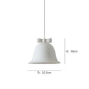 GobekUsa Bowknot Bell LED Chandelier: Modern Nordic Restaurant Cafe Indoor Lighting Fixture