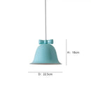 GobekUsa Bowknot Bell LED Chandelier: Modern Nordic Restaurant Cafe Indoor Lighting Fixture
