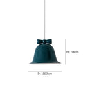 GobekUsa Bowknot Bell LED Chandelier: Modern Nordic Restaurant Cafe Indoor Lighting Fixture