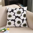 Modern checkered fluffy velvet cushion cover bedroom decor by Decorbites