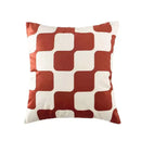 Modern checkered fluffy velvet cushion cover bedroom decor by Decorbites
