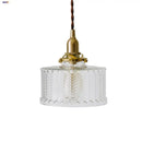 GobekUsa Clear Glass LED Pendant Light Fixture with Copper Socket for Modern Home Decor