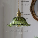 GobekUsa Clear Glass LED Pendant Light Fixture with Copper Socket for Modern Home Decor