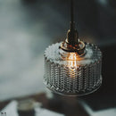 GobekUsa Clear Glass LED Pendant Light Fixture with Copper Socket for Modern Home Decor