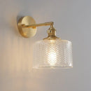 GobekUsa Green Glass LED Wall Light with Pull Chain Switch - Modern Nordic Design